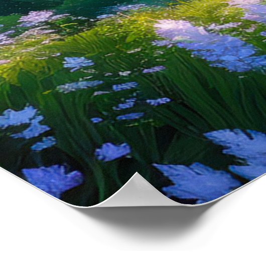 Die Majestät der Natur, der grüne Vulkan Poster (Ecke)