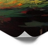 Die Majestät eines Rocky Stream Crossing Poster (Ecke)