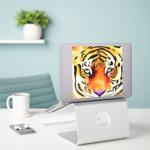 Die Majestät einfangen: Der Blick eines Tigers Aufkleber