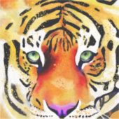 Die Majestät erobern: Ein Tigerblick Aufkleber (Vorderseite)