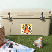 Die Majestät erobern: Ein Tigerblick Aufkleber (Kühler)