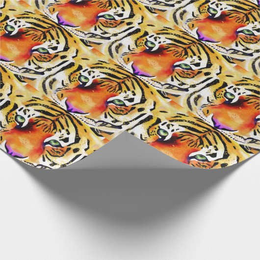Die Majestät erobern: Ein Tigerblick Geschenkpapier (Ecke)