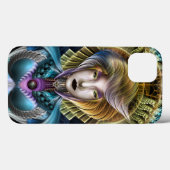 Die Majestät von Trilia Fraktal Fantasy Portrait Case-Mate iPhone Hülle (Rückseite (Horizontal))