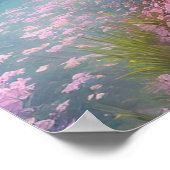 Die majestätische Ruhe der zarten Touch der Natur Poster (Ecke)