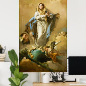 Die makellose Empfängnis von Giovanni B. Tiepolo Poster (Heimbüro)