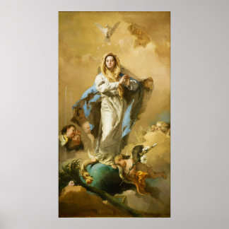 Die makellose Empfängnis von Giovanni B. Tiepolo Poster