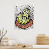 Die Mako Vaping-Raupe Poster (Küche)