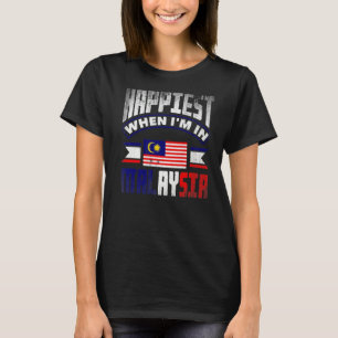 Die malaysische Flagge ist am glücklichsten, wenn T-Shirt