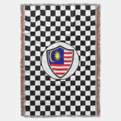 Die malaysische Flagge wirft Decke (Vorderseite Vertikal)