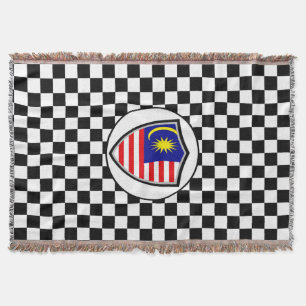 Die malaysische Flagge wirft Decke