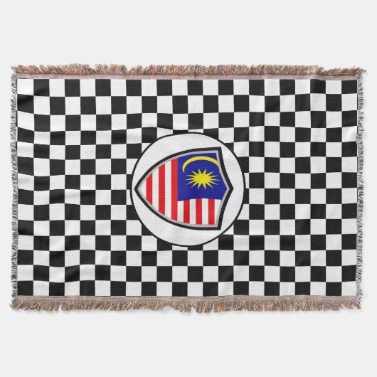 Die malaysische Flagge wirft Decke (Vorderseite)