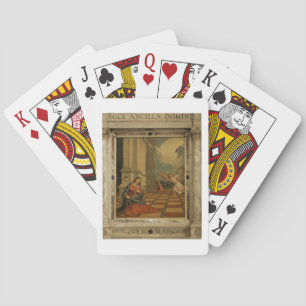 Die Malchiostro-Erklärung, c.1520 (Öl auf Tafel) Spielkarten