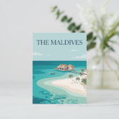 Die Malediven Postkarte (Stehend Vorderseite)