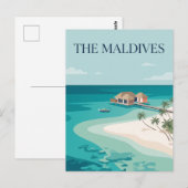 Die Malediven Postkarte (Vorne/Hinten)