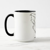 Die malende glückliche Kaffee-Tasse Fox Tasse (Links)