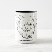 Die malende glückliche Kaffee-Tasse Fox Tasse (Zentrum)