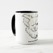 Die malende glückliche Kaffee-Tasse Fox Tasse (Vorderseite Links)