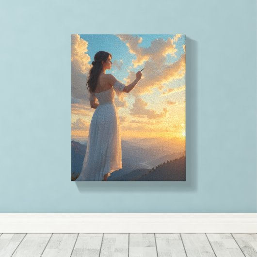 Die Maler des Himmel Leinwanddruck (Insitu (Holzboden))