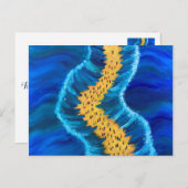 Die Malerei im Roten Meer Postkarte (Vorne/Hinten)