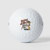 Die Malerei ist so entspannend, Corgi Artist Golf  Golfball (Vorderseite)