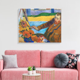 Die Malerin der Sonnenblumen | Paul Gauguin | Leinwanddruck