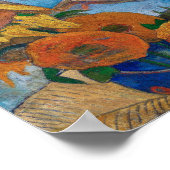 Die Malerin der Sonnenblumen | Paul Gauguin | Poster (Ecke)