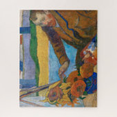 Die Malerin der Sonnenblumen | Paul Gauguin | Puzzle (Vertikal)