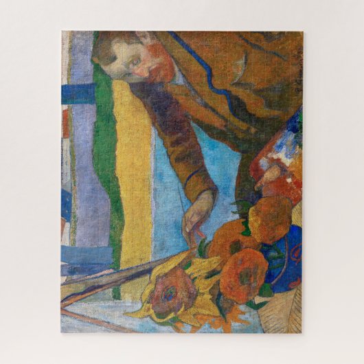 Die Malerin der Sonnenblumen | Paul Gauguin | Puzzle (Vertikal)
