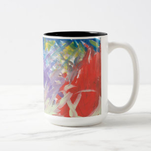 Die Malerin Zweifarbige Tasse