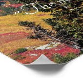 Die malerische Berglandschaft John Muir Zitat Poster (Ecke)