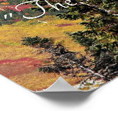 Die malerische Berglandschaft John Muir Zitat Poster (Ecke)