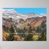 Die malerische Berglandschaft John Muir Zitat Poster (Vorne)