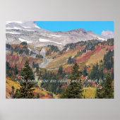 Die malerische Berglandschaft John Muir Zitat Poster (Vorne)