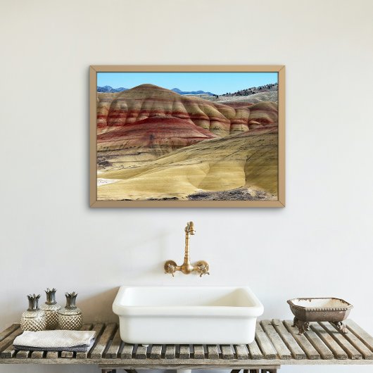 Die malerische Hügellandschaft Fotodruck