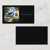 Die malerische Kirche des Landes Visitenkarte (Vorne/Hinten)