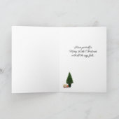 Die malerische Weihnachtslandschaft ist geklappt Karte (Innenseite)