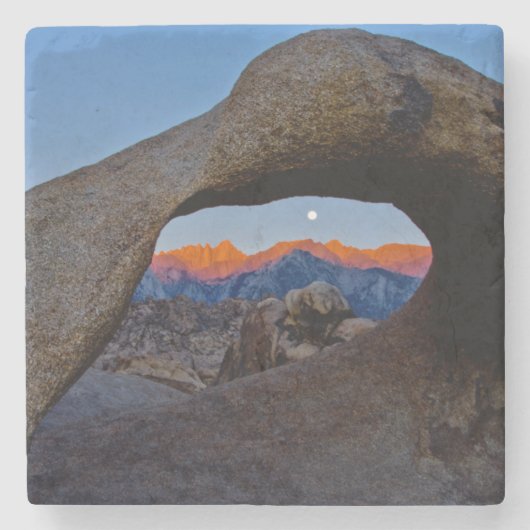 Die malerischen Alabama Hills eingebettet Steinuntersetzer (Vorderseite)