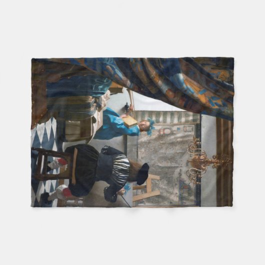 Die Malkunst Johannes Vermeer, 1666-1667 Fleecedecke (Vorderseite (Horizontal))