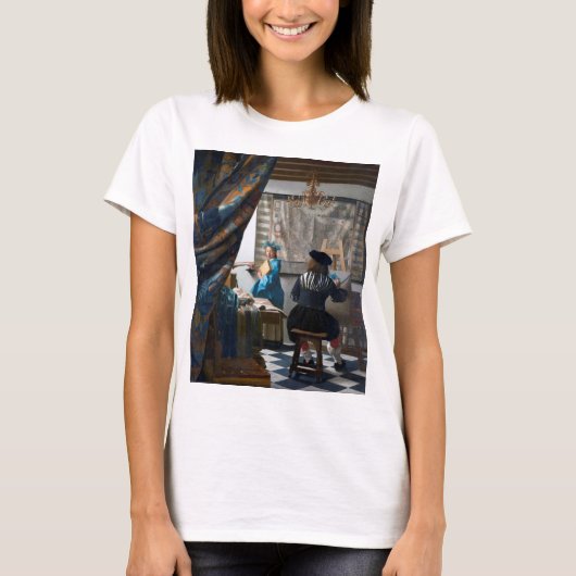 Die Malkunst Johannes Vermeer, 1666-1667 T-Shirt (Vorderseite)