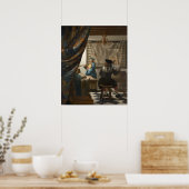 Die Malkunst — Vermeer (Detail) Poster (Küche)