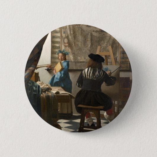 Die Malkunst von Johannes Vermeer Button (Vorderseite)
