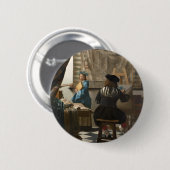 Die Malkunst von Johannes Vermeer Button (Vorne & Hinten)