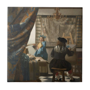 Die Malkunst von Johannes Vermeer  Fliese