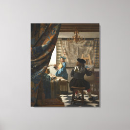 Die Malkunst von Johannes Vermeer Leinwanddruck