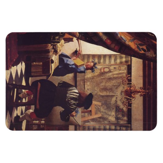 Die Malkunst von Johannes Vermeer Magnet (Horizontal)