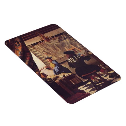 Die Malkunst von Johannes Vermeer Magnet (Rechte Seite)