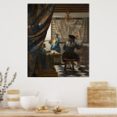 Die Malkunst von Johannes Vermeer Poster (Küche)