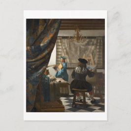 Die Malkunst von Johannes Vermeer Postkarte