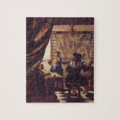 Die Malkunst von Johannes Vermeer Puzzle (Vertikal)