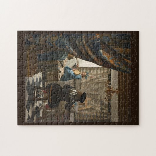 Die Malkunst von Johannes Vermeer Puzzle (Horizontal)